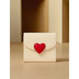 Accessorize London Cream Textured Wallet for Women-picture-21