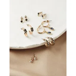 Accessorize London Gem Hoop & Stud Earrings - Set of 6-picture-14