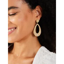 Accessorize London Golden Earrings for Women-picture-11