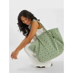 Accessorize London Green Checks Tote-picture-32