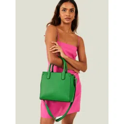 Accessorize London Green Solid Handbag-picture-41