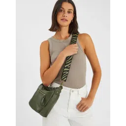 Accessorize London Green Textured Cross Body Bag-picture-17