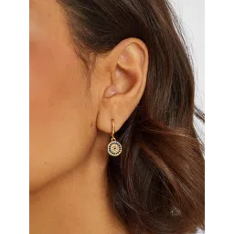 Accessorize London Multi-Color 14K Real Gold-Plated Evil Eye Hoop Earrings-picture-13