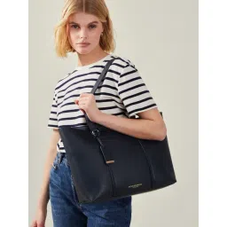 Accessorize London Navy Blue Alex Tote-picture-29
