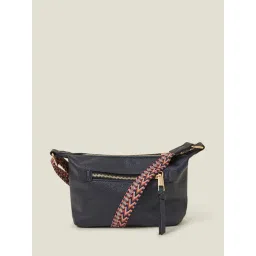 Accessorize London Navy Solid Sling Handbag-picture-26