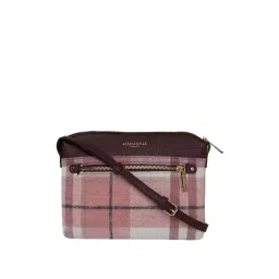 Accessorize London Pink Checks Medium Sling Handbag-picture-39