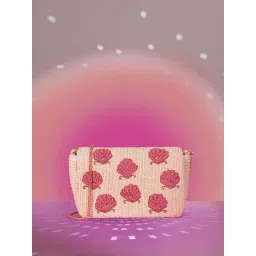 Accessorize London Pink Polyester Embellished Clutch-picture-24
