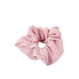 Accessorize London Pink Textured Hair Scrunchies-picture-48