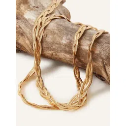 Accessorize London Plaited Layered Chain Necklace-picture-34