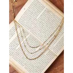 Accessorize London Real Gold-Plated Twisted Curb Chain Layered Necklace-picture-18