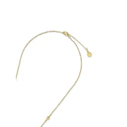 Accessorize London Real Gold-Plated Z Molten Station Necklace image 5