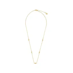 Accessorize London Real Gold-Plated Z Molten Station Necklace image 3