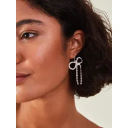 Accessorize London Silver Earrings for Women-picture-10