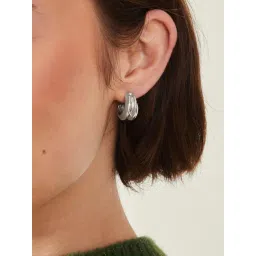 Accessorize London Silver Earrings for Women-image-49
