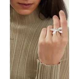 Accessorize London Silver Ring for Women-picture-38