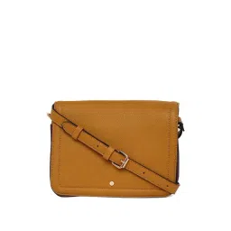 Accessorize London Tan Solid Medium Sling Handbag-picture-15