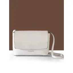 Accessorize London White Solid Sling Handbag-picture-10