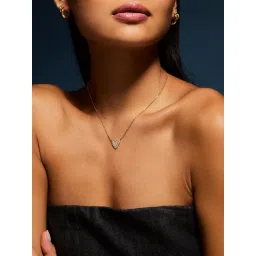 Accessorize London Women 14k Gold-Plated Heart Pendant Necklace-picture-38