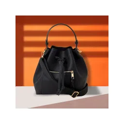 Accessorize London Women Faux Leather Black Classic Handbag-picture-33