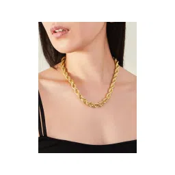 Accessorize London Women Gold Chunky Snake Chain Necklace-picture-26