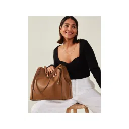 Accessorize London Women'S Brown Bucket Shoulder Bag-picture-27