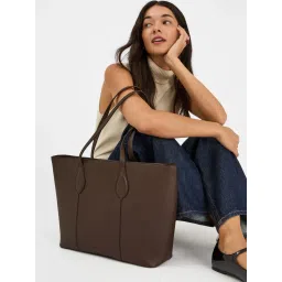 Accessorize London Women's Brown Laptop Tote Bag-picture-24
