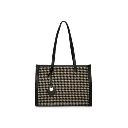 Accessorize London Womens Faux Leather Black & White Rosie Book Tote-picture-27