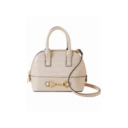 Accessorize London Womens Faux Leather Cream Snaffle Mini Kettle Sling Bag-picture-34