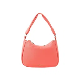 Accessorize London Womens Faux Leather Orange Small Scoop Shoulder Bag-picture-23