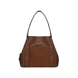 Accessorize London Womens Faux Leather Tan Romeo Shoulder Bag-picture-38