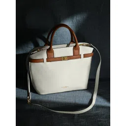 Accessorize London Womens Faux Leather White Rosaline Handheld Bag-picture-41