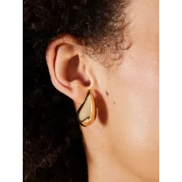 Accessorize London Women's Gold Drop Curve Earrings-image-37