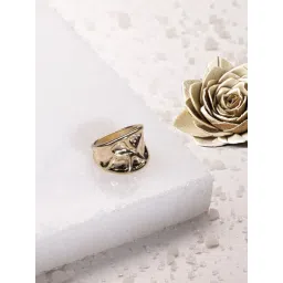 Accessorize London Women's Gold Molten Statement Ring-picture-23