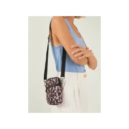 Accessorize London Women's Leopard Print Quilted Phone Sling Bag-picture-26