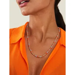 Accessorize London Women's Multi Rounded Beaded Necklace-image-7