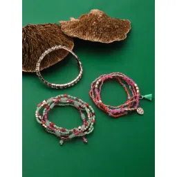 Accessorize London Women's Multi Stretch Bracelet Multipack-image-28