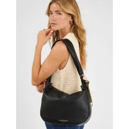 Accessorize London Womens Plain Shoulder Bag - Black-picture-19