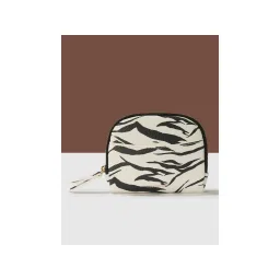 Accessorize London Women's White Zebra Print Coin Pouch-picture-10