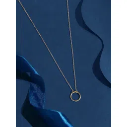 Accessorize London Women's Z Real Gold Plated Perfect Circle Necklace-picture-11