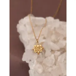 Accessorize London Women's Z Real Gold Plated Square Pendant Necklace-picture-17