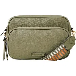 Accessorize London Women's Dina Double Zip Camera Bag | sling bag for woman latest | crossbody bag for women stylish |Shoulder Bag for Women | Gift For Women-picture-16