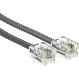 ACCL 2ft RJ11 6P/4C Straight Telephone Cord (Data), Modular Plug, Silver Satin, 10pk-picture-19