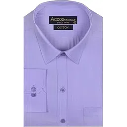 accox Men's Cotton Full Sleeves Regular Fit Winter Wear Solid Plain Formal Shirt for Men (GCR291)-picture-23