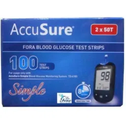Accusure 100 Pcs Glucometer Strips Box-picture-35