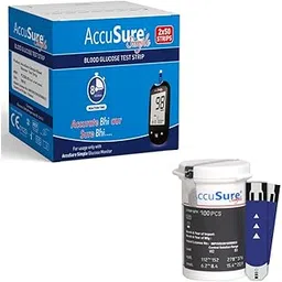 AccuSure Simple Blood Glucose Test 100 Strips, 2 X 50 Test Strip (Multicolor)-picture-11
