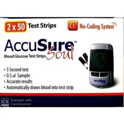 Accusure Soul 100 Pcs Glucometer Strips Box-picture-44