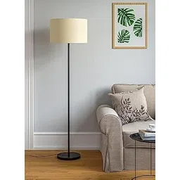 Ace Antiques 5,feet Modern Black Metal Floor Lamp Shade for Living Room Corner, Home, Hotel, Office (Off White Shade 12 Inches,-picture-27