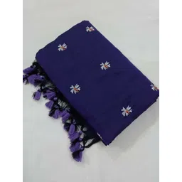 ACHOL Floral Embroidered Pure Cotton Saree-picture-23