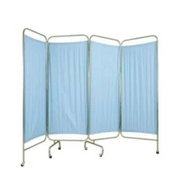 Acme Stainless Steel Bed Side Screen 4 Folds with Curtain, Acme-2086A-picture-35