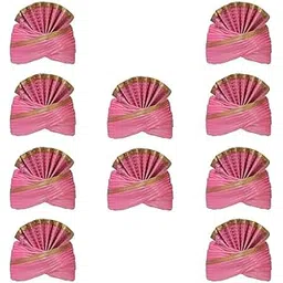 acquire trend Pagdi/Turban for Barati & Guest to celebrate Wedding/other function for Men & Women (Free Size) II Pack of 10 II-picture-11